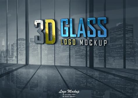 Premium Psd Glass 3d Text Effect Style