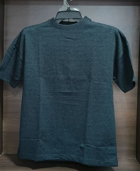 Black Round Oversize Drop Shoulder T Shirt Solid Half Sleeves Plain