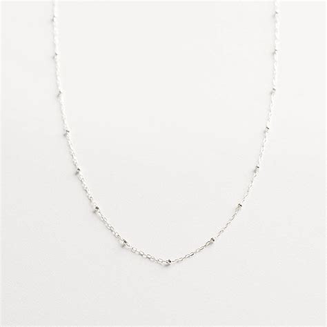 Delicate Sterling Silver Chain Necklace By Minetta Jewellery