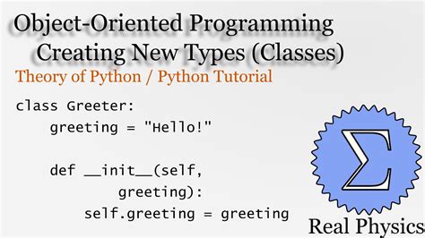 Creating New Types Classes Theory Of Python Python Tutorial Youtube