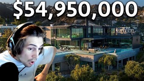 Xqc Reacts To Touring A 54950000 Futuristic Los Angeles Mega Mansion