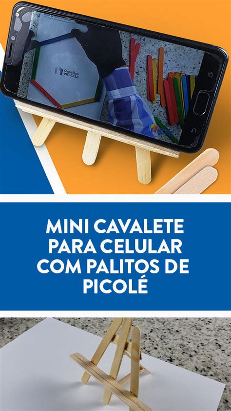 Suporte De Celular Cavalete Palitos De Picol Como Fazer Em Casa