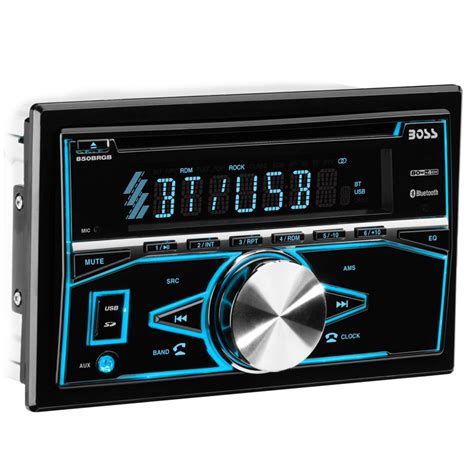 Boss Audio 850BRGB Double DIN Bluetooth In Dash CD AM FM Digital Media