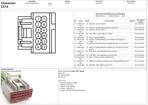 F250 Power Mirror Wiring Diagram Wiring Flow Line