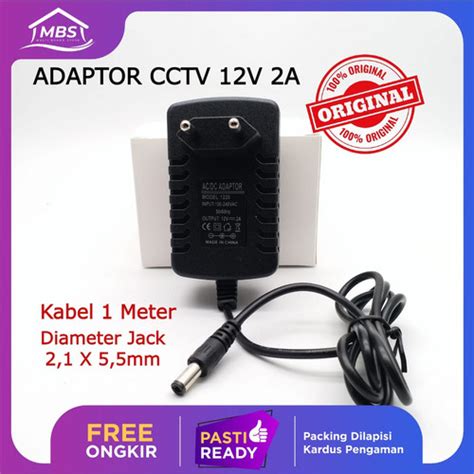 Jual Adapter Adaptor 12v 2a Ac Dc Adaptor For Cctv Router Dll 1220