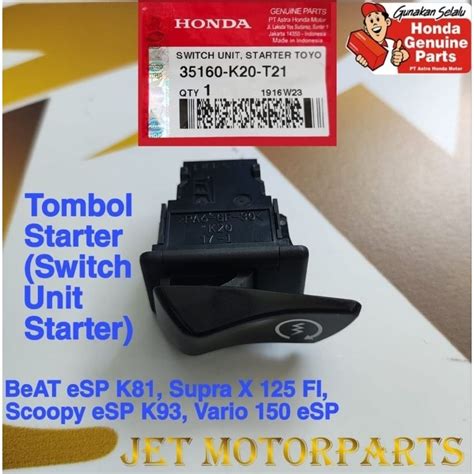 Jual 35160K20T21 Tombol Stater Switch Unit Stater BeAT ESP K81 Revo 110