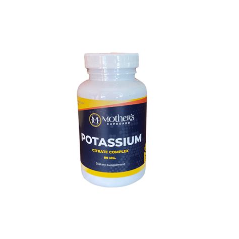 Potassium Caps Mg Ct Mother S Cupboard Nutrition