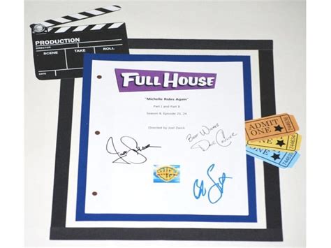 Full House michelle Rides Again Episode TV Script Autographed: Bob ...