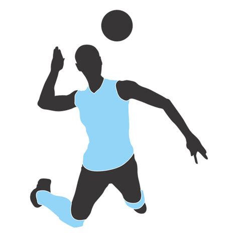 Diseño Png Y Svg De Jugador De Voleibol Masculino 9 Para Camisetas