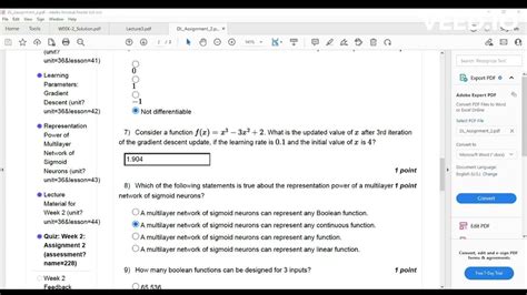 Nptel Course Deep Learning Iit Ropar Assignment 2 Youtube