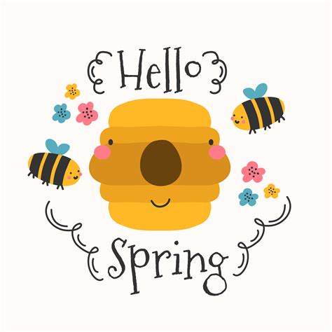 Hello Spring Background 550089 Vector Art At Vecteezy