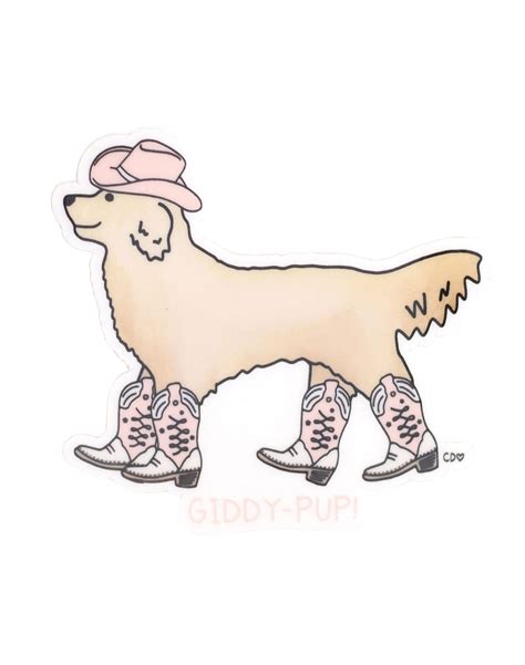 Giddy Pup Clear Decal Sticker Callie Danielle Shop