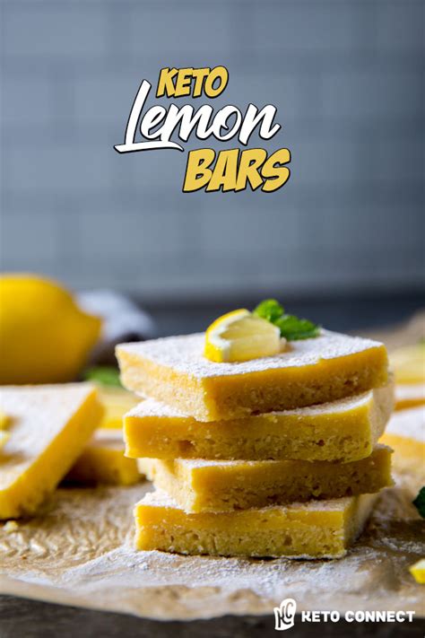 Keto Lemon Bars Recipe In 2020 Low Carb Recipes Dessert Keto