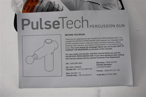 Nordictrack Pulsetech Percussion Therapy Gun Property Room