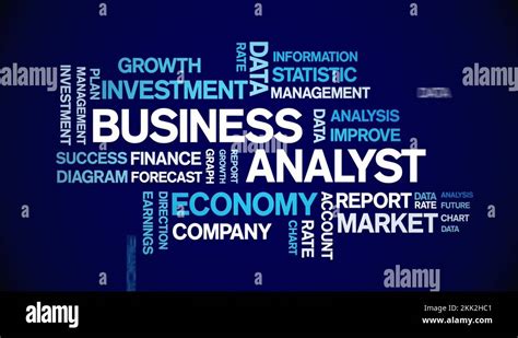 4k Business Analyst Animated Tag Word Cloudtext Animation Seamless Loop Stock Video Footage Alamy