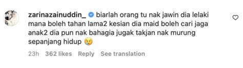 Lelaki Mana Boleh Tahan Lama Lama Kesian Dia Zarina Zainuddin