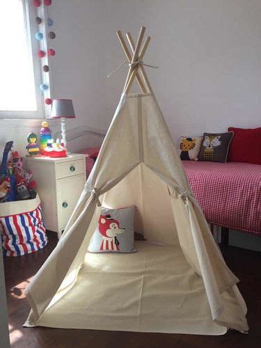 Carpa Tipi Indios Montessori Completa Piso Ventana Y Funda