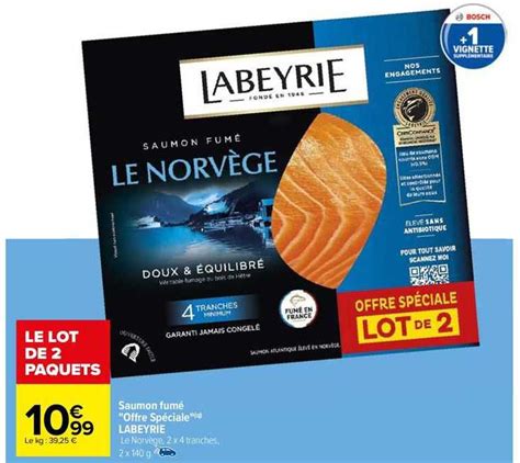 Promo Saumon Fum Offre Sp Ciale Labeyrie Chez Carrefour Icatalogue Fr