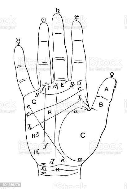 Vetores De Ilustração De Antiguidades De Quiromancia E Mais Imagens De Mão De Quiromancia Mão
