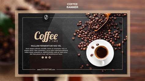 Free Psd Coffee Concept Banner Template