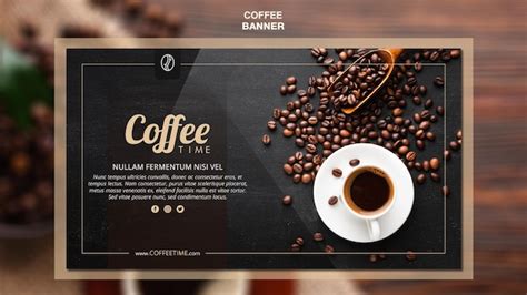 Free PSD | Coffee concept banner template