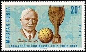 Le Footichiste Jules Rimet un timbre français