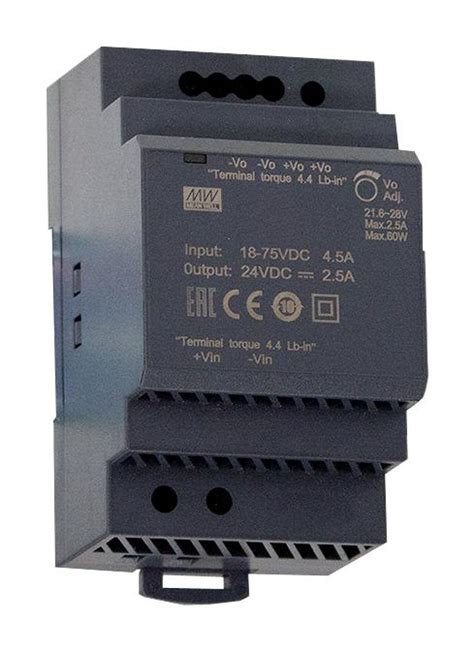 Ddr L Mean Well Isolated Din Rail Mount Dc Dc Converter