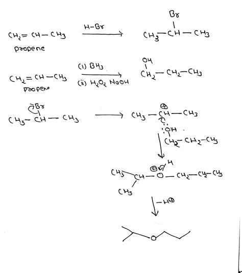 Solved 14 Using Propene As Your Only Source Of Carbon Synthesize