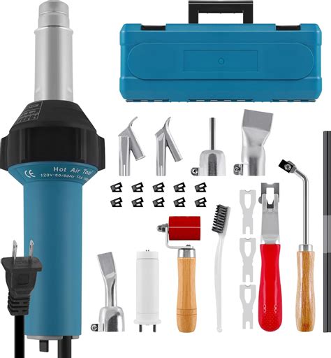Iglobalbuy W Hot Air Plastic Welder Roofing Welding Complete Kit V Handheld Hot Air