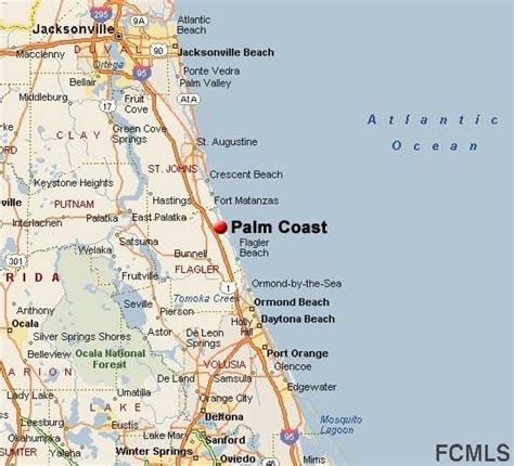 Map Of Palm Coast Florida Maping Resources