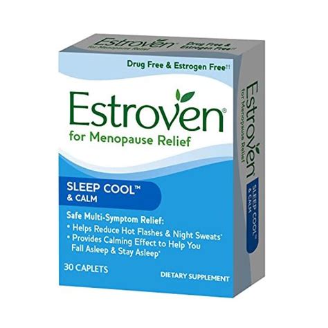 Estroven Sleep Cool For Menopause Relief Helps Reduce Hot Flashes And Night Sweats Supports