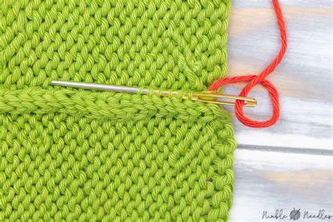 How to do the Mattress Stitch in knitting - Step by step tutorial ...