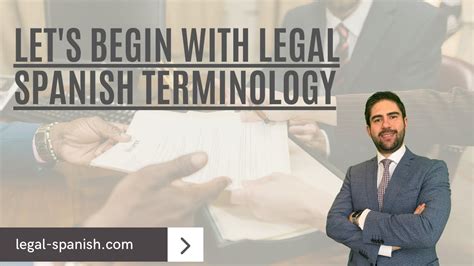 Lets Begin With Legal Spanish Terminology Youtube