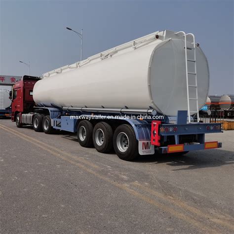 Petroleum Aluminum Tanker Trailer 3 Axles 40000 Liters Fuel Tanker For