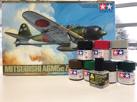 Mitsubishi A M C Zero Fighter Z Farbami I Klejem Model Modeledo Pl