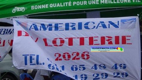 Conakry La DV Lottery Pour Obtenir Un Visa Pour Les USA Suscite De L