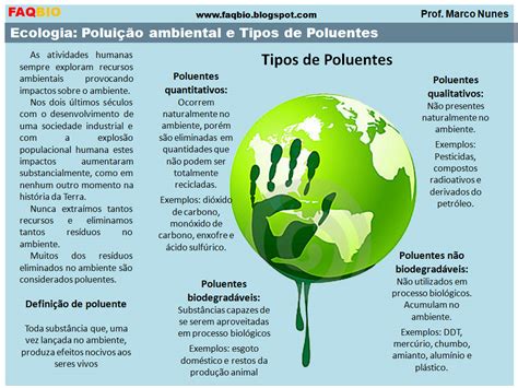 Faqbio Apoio Ao Estudo De Biologia Ficha Resumo Ecologia Poluição