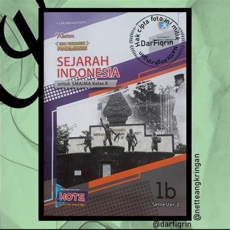 Jual LKS Sejarah Indonesia Kelas 10 Semester 2 SMA MA K13 Rev 2018 HOTS