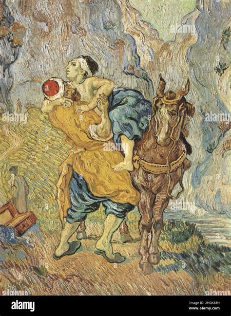 The Good Samaritan After Delacroix 1890 Oil On Canvas 73 X 595