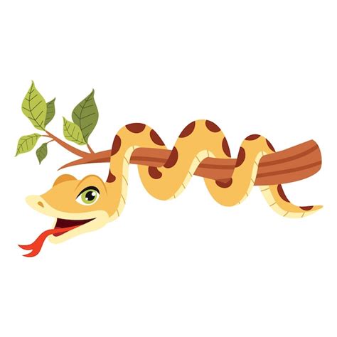 Premium Vector Cartoon Illustration Of A Snake