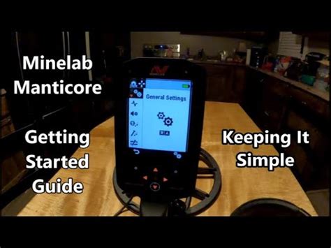 Minelab Manticore Getting Started Guide Keeping It Simple YouTube