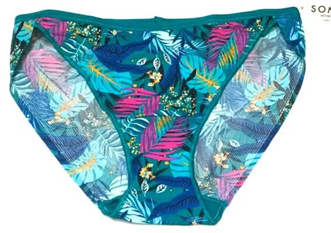 SMALL NWT Soma Vanishing Edge Micro Bikini Panty Jungle B PicClick UK