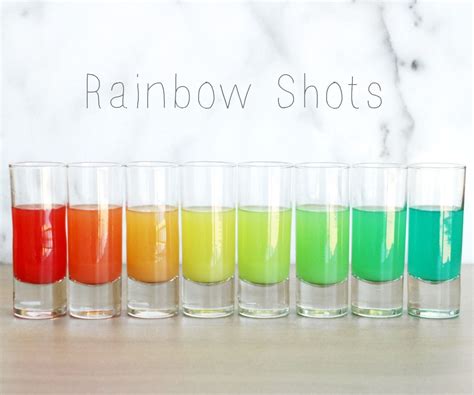 How To Make Rainbow Shots 8 Steps With Pictures Instructables