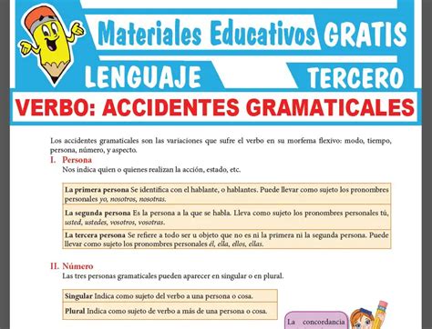 Cuales Son Los Accidentes Gramaticales Del Verbo Prodesma