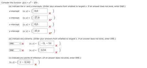 Solved Nsider The Function G X X3−27x A Indicate The X