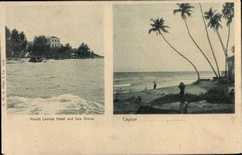 Ansichtskarte Postkarte Ceylon Sri Lanka Mount Lavinia Akpool De