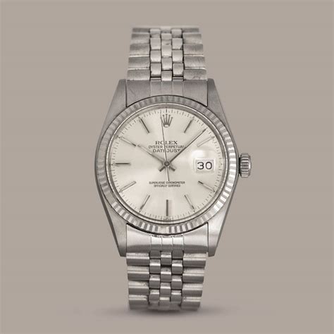 ROLEX Datejust 16014 Cassa In Acciaio Con Lunetta Zigrinata In Oro