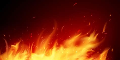 Premium Vector Realistic Fire Illustration