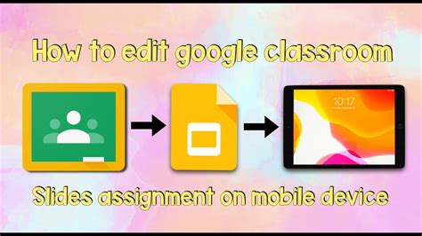 Google Classroom Slides Assignment To Complete On Ipad Youtube