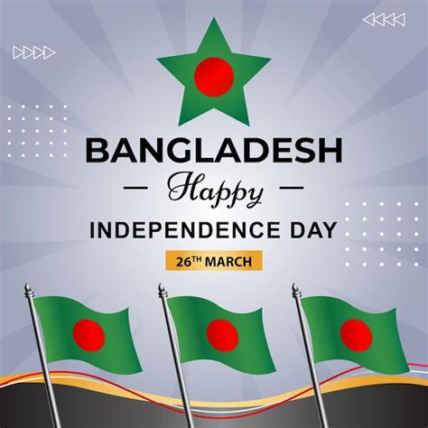 Premium Vector A Poster For Bangladesh Happy Independence Day